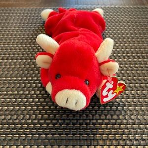 ULTRA RARE Snort the Bull Beanie Baby